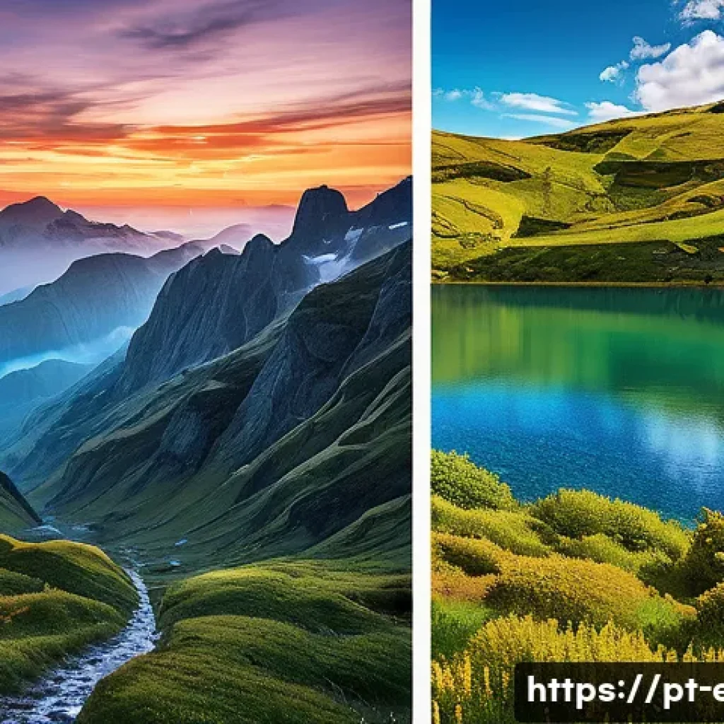 댐 건설과 생태 영향 - Here are three detailed image prompts in English, adhering to all the specified guidelines: