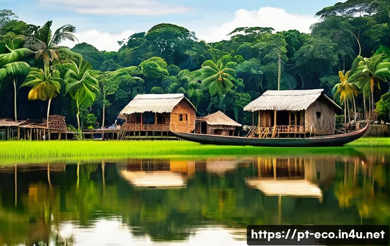 생태관광 개발 - A vibrant rural Brazilian riverside community engaging in ecotourism activities: local indigenous an...